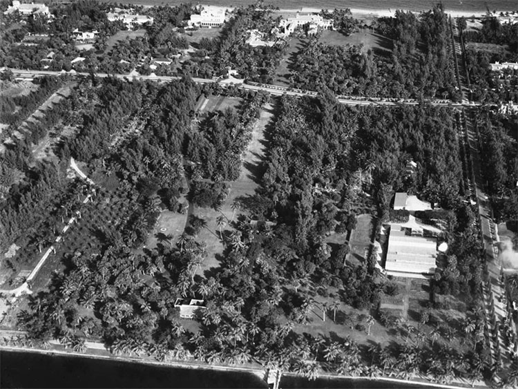 1933 aerial photo of Sheet 13 area